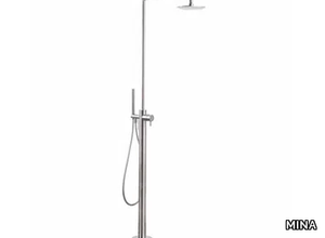 STIRIANA 60802500T - Floor standing stainless steel shower panel with hand shower _ MINA