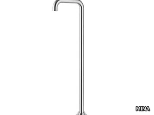 DIMENSIONE74 6334T - Floor standing stainless steel washbasin mixer _ MINA