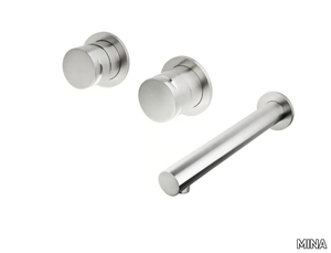 GIOTTO 7600 - 3 hole wall-mounted bathtub mixer _ MINA