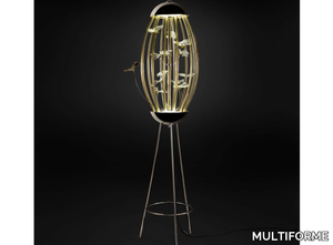 CAGE - LED glass floor lamp with tripod _ MULTIFORME