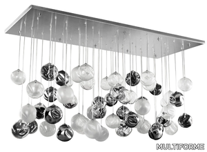 DESAFINADO 38 - Ceiling lamp in artistic Murano glass _ MULTIFORME