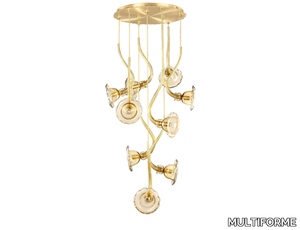 IKEBANA 9 - Blown glass pendant lamp _ MULTIFORME