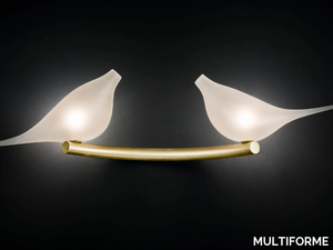 LIGHT OF LOVE 1 - Handmade blown glass wall lamp _ MULTIFORME