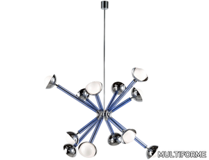 STIMMA 12 - Handmade blown glass pendant lamp _ MULTIFORME