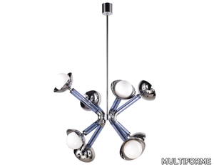 STIMMA 8 - Handmade blown glass pendant lamp _ MULTIFORME