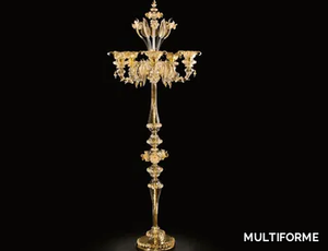 REGALE - Handmade Murano glass floor lamp _ MULTIFORME