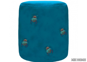 VB6 - Round velvet pouf _ MX HOME