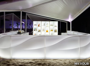 BARAONDA - Illuminated Poleasy® bar counter _ MY YOUR