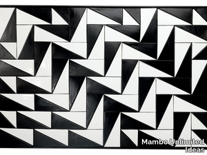 TEJO BLACK & WHITE - Ceramic Decorative panel _ Mambo Unlimited Ideas