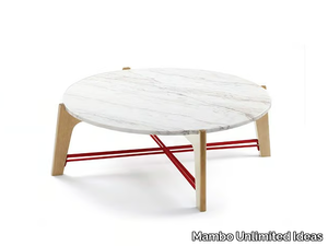 FLEX - Low round marble coffee table _ Mambo Unlimited Ideas