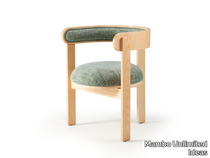 MOULIN - Chair with beech frame and fabric padding with armrests _ Mambo Unlimited Ideas