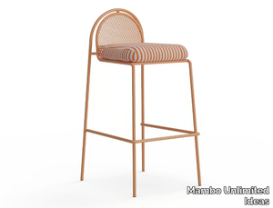 RIVIERA - Stainless steel barstool with back _ Mambo Unlimited Ideas