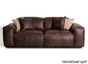 PLACIDO - Sectional 2 seater leather sofa _ Mantellassi 1926