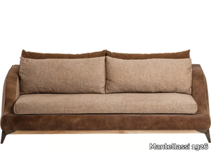 COUCH - Cotton and leather sofa _ Mantellassi 1926