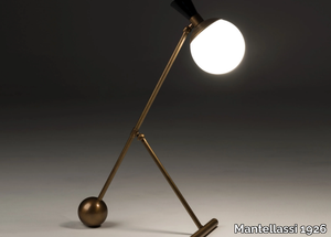 IGLOO - Brass and glass table lamp _ Mantellassi 1926