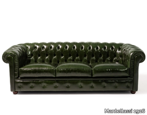 CHESTERFIELD - 3 seater tufted leather sofa _ Mantellassi 1926
