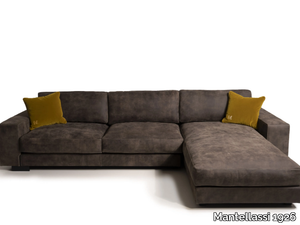 YOU GLAM - Leather sofa with chaise longue _ Mantellassi 1926