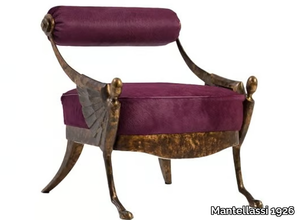 OVER - Leather and bronze easy chair _ Mantellassi 1926