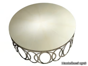 SCARLETT - Low marble and metal coffee table _ Mantellassi 1926