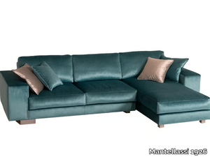 YOU GLAM - Sectional velvet sofa with chaise longue _ Mantellassi 1926