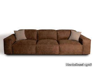 PLACIDO - Sectional 3 seater leather sofa _ Mantellassi 1926