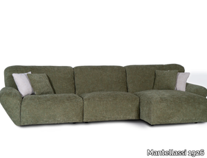 BELUGA - Sectional fabric sofa with chaise longue _ Mantellassi 1926