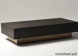 CUBO - Low rectangular eucalyptus coffee table _ Mantellassi 1926