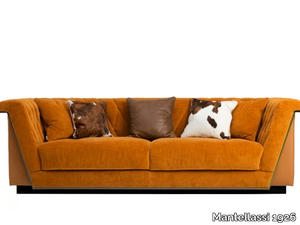 FEDRO - 3 seater fabric and leather sofa _ Mantellassi 1926