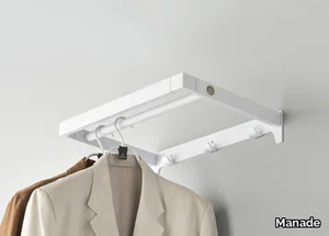 ARNAGE - Wall-mounted powder coated steel office coat rack _ Manade