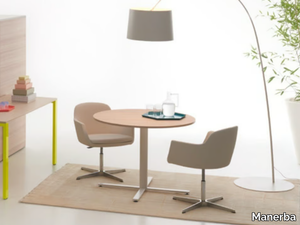 K-WORD - Round wooden table _ Manerba