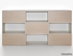 OPEN - Modular wooden office shelving _ Manerba