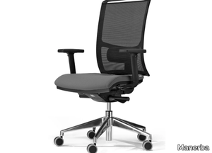 CROSS - Swivel office chair with castors with armrests _ Manerba