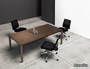 K-WORD - Wooden office desk / meeting table _ Manerba