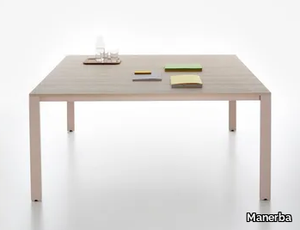 K-WORD - Square wooden meeting table _ Manerba