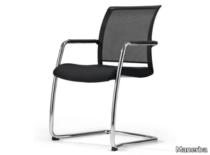 CROSS - Cantilever office chair with armrests _ Manerba