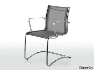 NET - Mesh office chair with armrests _ Manerba