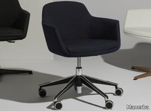 VOGUE - Swivel height-adjustable office chair with castors _ Manerba