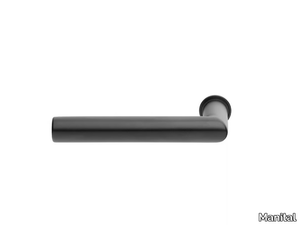 POLARE MINIMAL - Stainless steel door handle on rose _ Manital