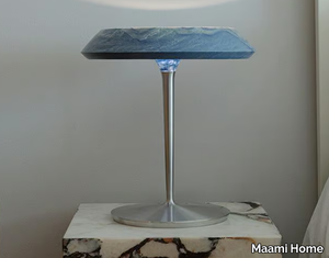 FIORE AZUL - LED marble table lamp _ Maami Home