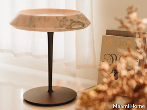 FIORE ESTREMOZ ROSA - LED marble table lamp _ Maami Home