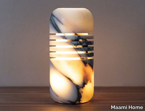 LUMI S CALACATTA - Calacatta marble table lamp _ Maami Home