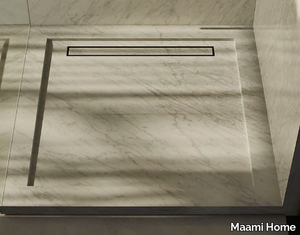 QURUM CARRARA RAISED - Carrara marble shower tray _ Maami Home