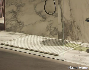 TYRE ARABESCATO FLUSH - Arabescato marble shower tray _ Maami Home