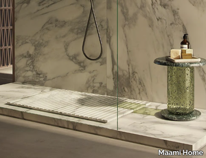 TYRE ARABESCATO RAISED - Arabescato marble shower tray _ Maami Home