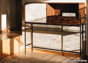 RICH S CALACATTA - Walnut sideboard with marble door _ Maami Home