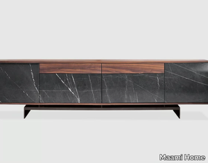 GRAMMI GREY KENDZO - Sideboard in marble and wood with drawers _ Maami Home