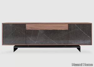 GRAMMI S GREY KENDZO - Sideboard in marble and wood with drawers _ Maami Home