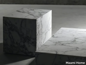 EDGE H ARABESCATO - Low rectangular marble coffee table _ Maami Home