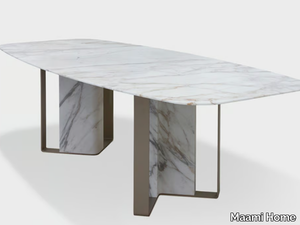 NIBBLES CALACATTA - Oval marble table _ Maami Home