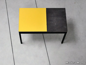 PRISME - Lava stone side table _ Made a Mano